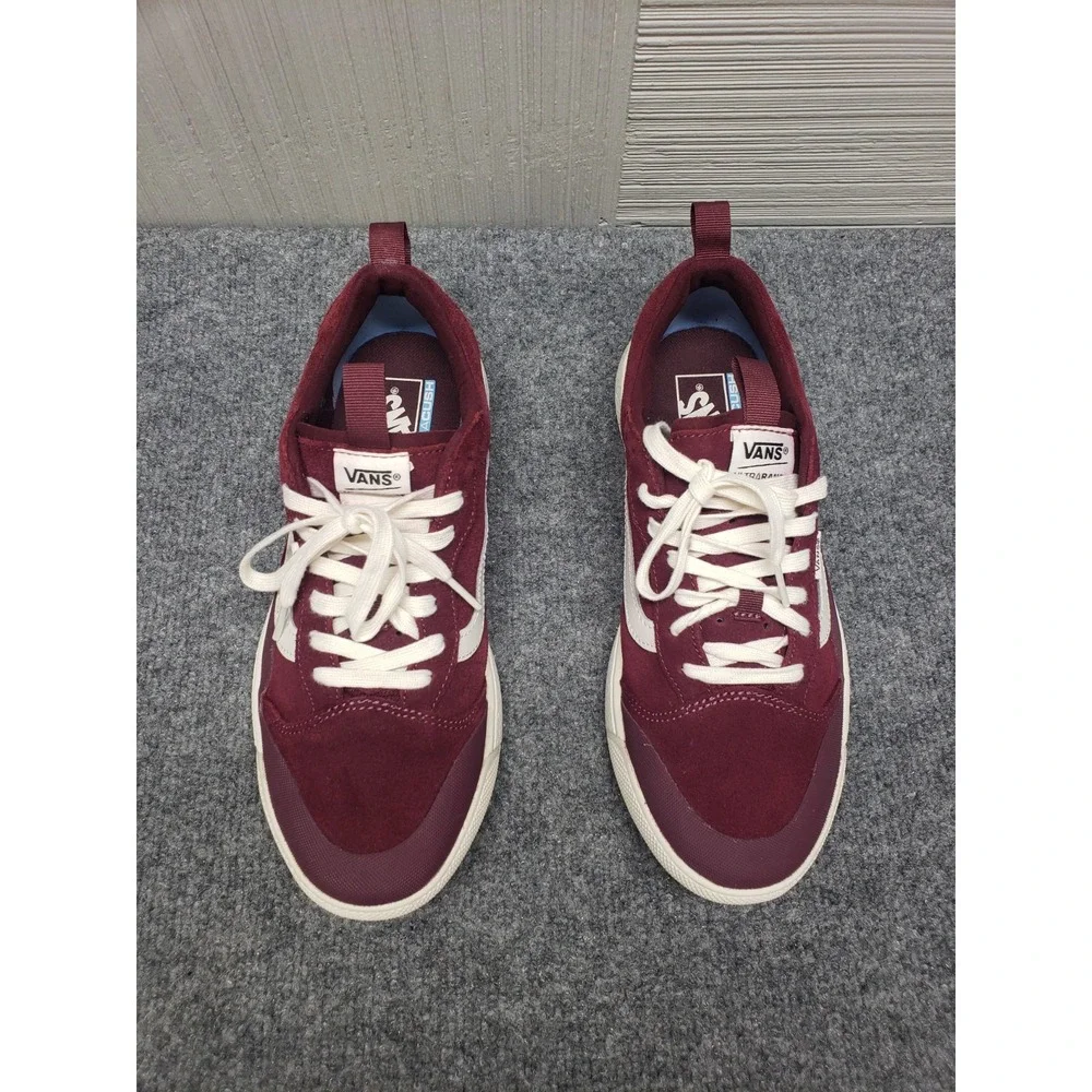 Vans Women Sneaker Shoe 10.5 Burgundy Suede UltraRange EXO SE Lace Up Low Top